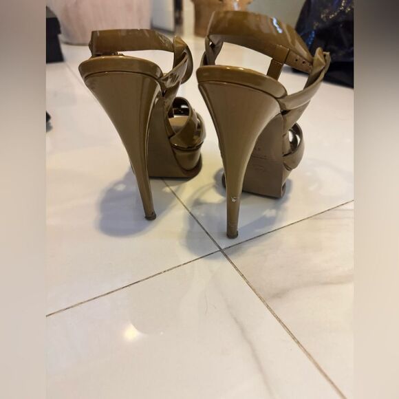 Yves Saint Laurent Tan Heels #23 - Picture 2 of 6